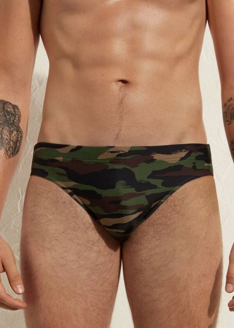 Calzedonia Rio Badehose Herren Grün | DE1243BC